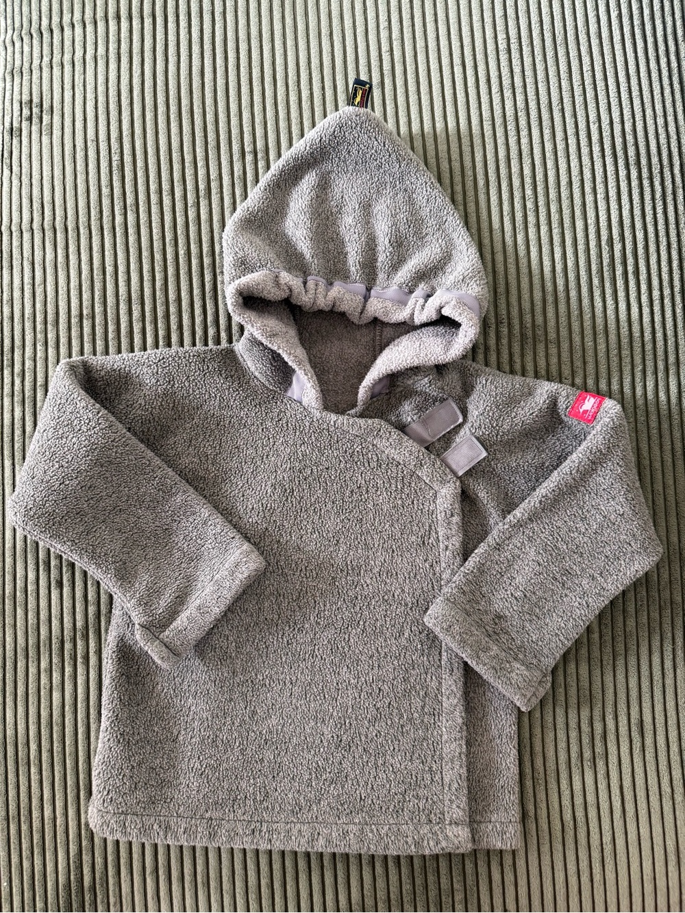 Widgeon Cozy Hooded Kids Fleece Jacket in Light Gray | 4T